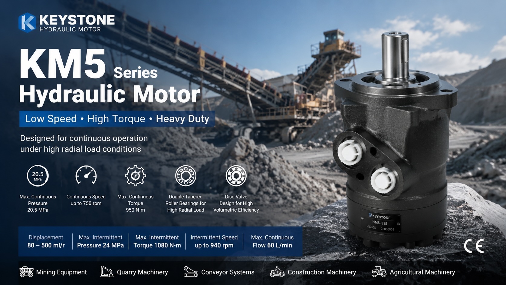 Laatste bedrijfsblogs KM5 hydraulische motor in mijnbouwapparatuur: beheer van hoge radiale belasting en zorgen voor stabiele industriële aandrijfsystemen in Italië