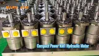 KM1-serie orbitale hydraulische motor, compacte hoge vermogensdichtheid voor middelzware toepassingen