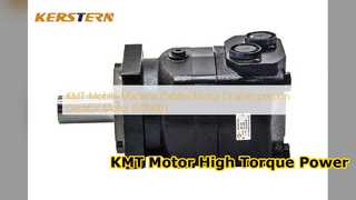KMT hydraulische orbitale motor prestatietest met hoog koppel