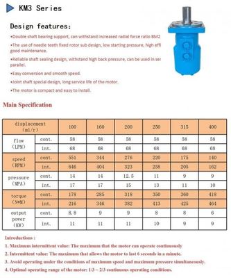 kopen KM3 hydraulische remmotoren 100ML/R die Rig Motor Low Noise boren online manufacture